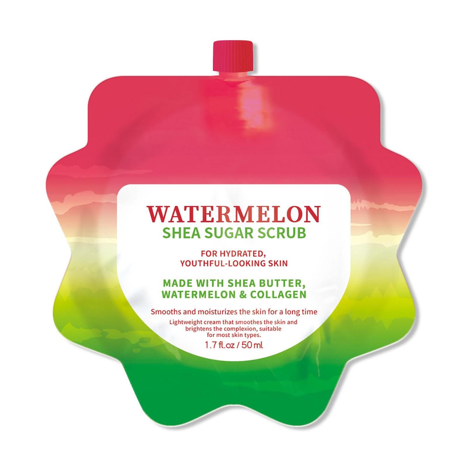 

Скраб для тела Арбуз Очищение кожи всего тела Фруктовый скраб Очищает кожу и отшелушивает 50 мл