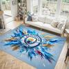 Manchester City Design Crystal Velvet Carpet Cozy Non?Slip Printed Rug For Bedroom Living Room Entrance