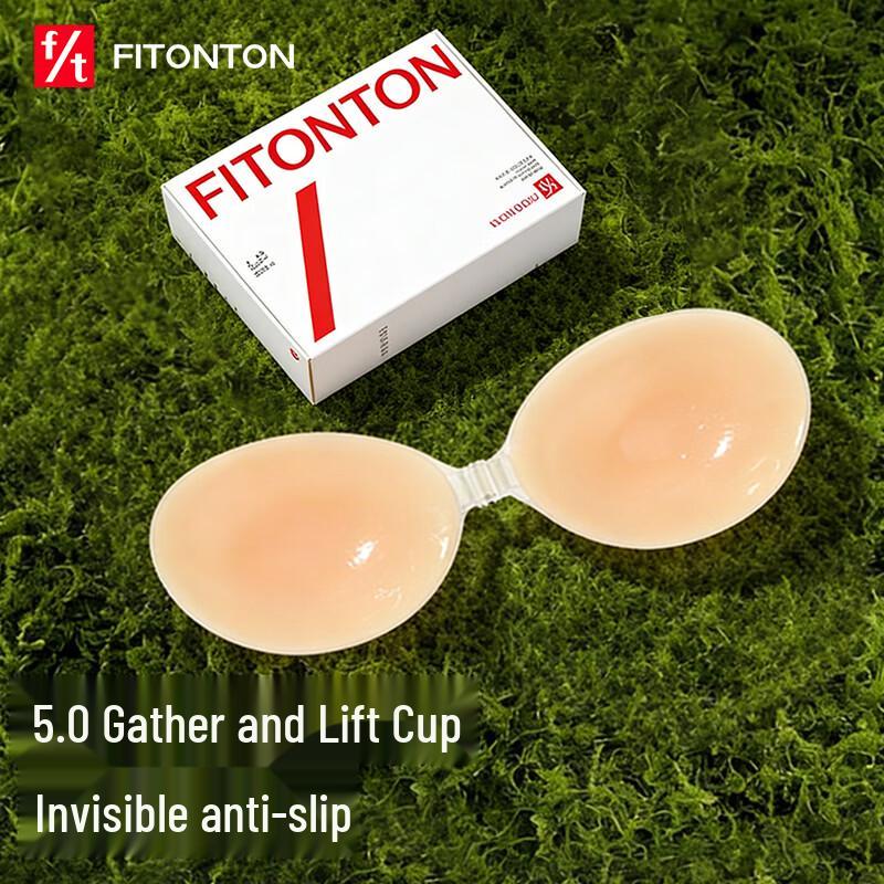 FitonTon Invisible Silicone Strapless Front-Clasp Bra 34/75B