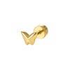 Damila  in Stock 925 Silver 18K Gold Plated Plant Design Series Flower Butterfly Leave Stud Earrings for Women Gift