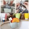 Faucet Hanging Basket Bag with Drain Holes Adjustable Strap Sponge and Cleaning Tool Holder Kitchen Accessories