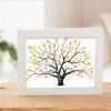 Guest Sign- with Inkpad, Fingerprints Tree Painting for Wedding Birthday Party