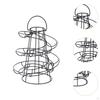 Spiral Egg Dispenser Holder Space Saving Iron Large Capacity Storage Basket Display Rack for