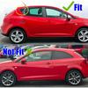 Rear Window Side Vent Shutter Louver Cover Trim For Seat Ibiza 2008 2009 2010 2011 2012 Car Accessories Auto Parts Carbon Fiber
