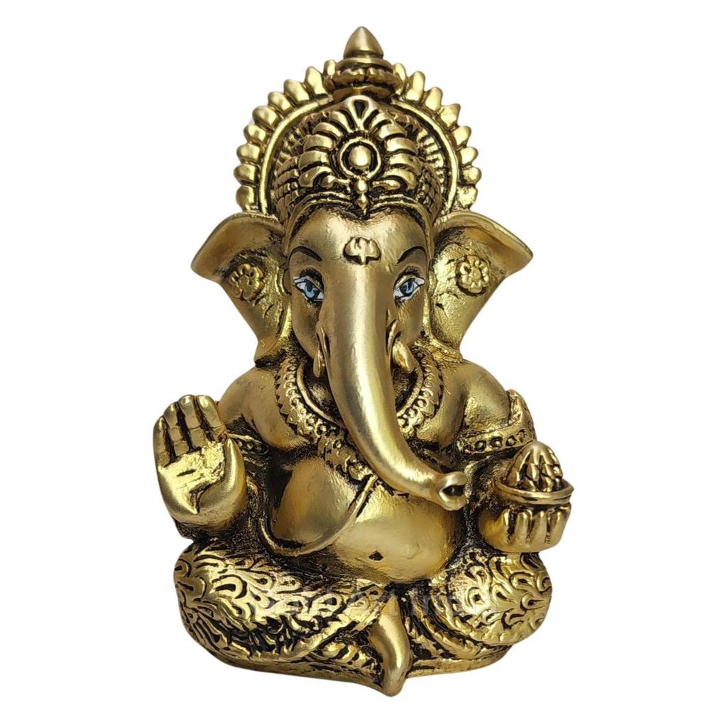 Ganesha Idol | Ganesh Statue for Home Decor | Ganesha Murti for Office Desk, & Ganpati Idol for Car Dashboard