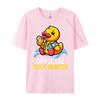 Duck Cruise Boat Shirt Rubber Duck Hunting Squad Camisas Basicas Hombre Unisexs Shirts Camisa Casual Hip Hop Polyester Unisex Tshirt