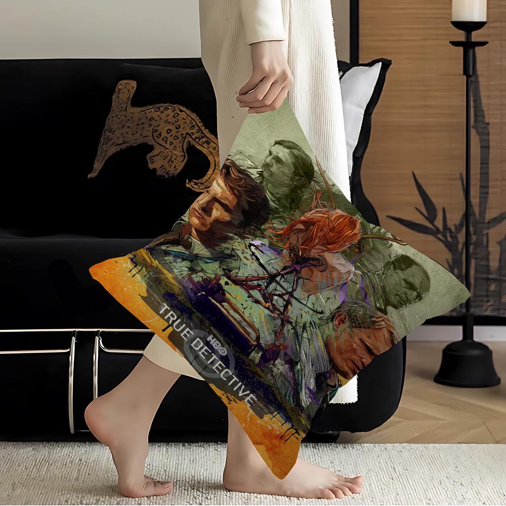 True Detective Personalized Pillow Cover Kids Bedroom Wild Party Decor Pillowcase Kid Birthday Shower Gift