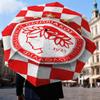 Olympiacos Fc Crest Emblem Umbrella Folding umbrella, automatic umbrella 8-Frame for Travel, camping Use Gift for Halloween Christmas