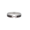 Plated Rake Bangles Unisex Matte Tin Gray H703203FB5C