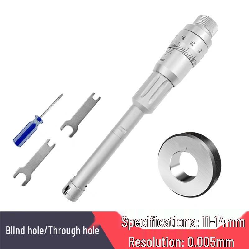 High Precision Three-Point Inside Micrometer, 0.001mm Accuracy for Inner Holes