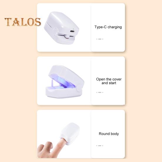 Nail Fungus Treatment LED Device 460nm Blue Light USB Charge Onychomycosis Cleaner for Nail Health Restoration And Pain Relief Blue Light Nail Therapy