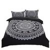 Mandala Purple Galaxy Duvet Cover Boho Chic Petal Flower Bohemian Meditation Gypsy Hippie Floral Exotic Retro Decor Women Gifts