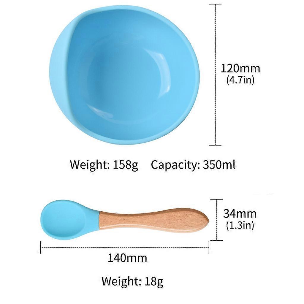 4 Stück Silikon Baby Essschale Tasse Lätzchen Löffel Sets Kinder Rutschfest Saug Napf Geschirr Säugling Essen Snack Schale Lila