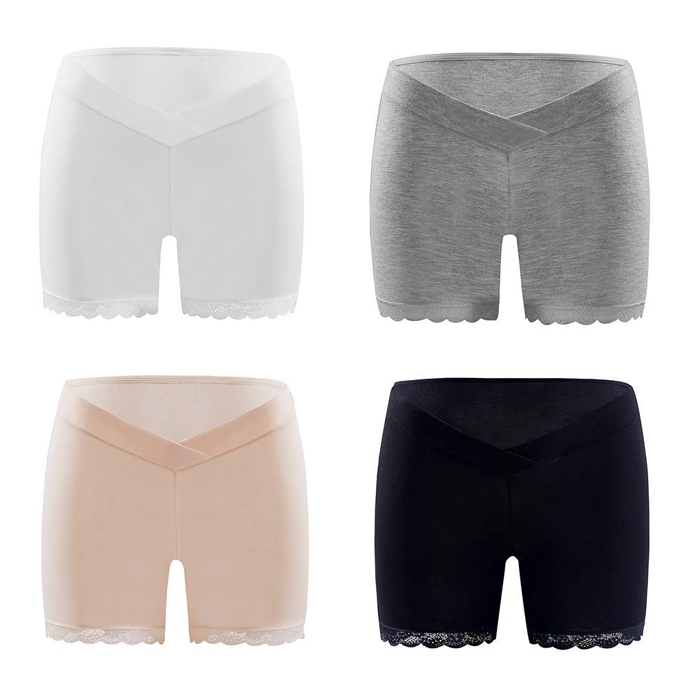 Buy Lace Maternity Shorts Pure Belly Support Pregnant Boxer Underwear