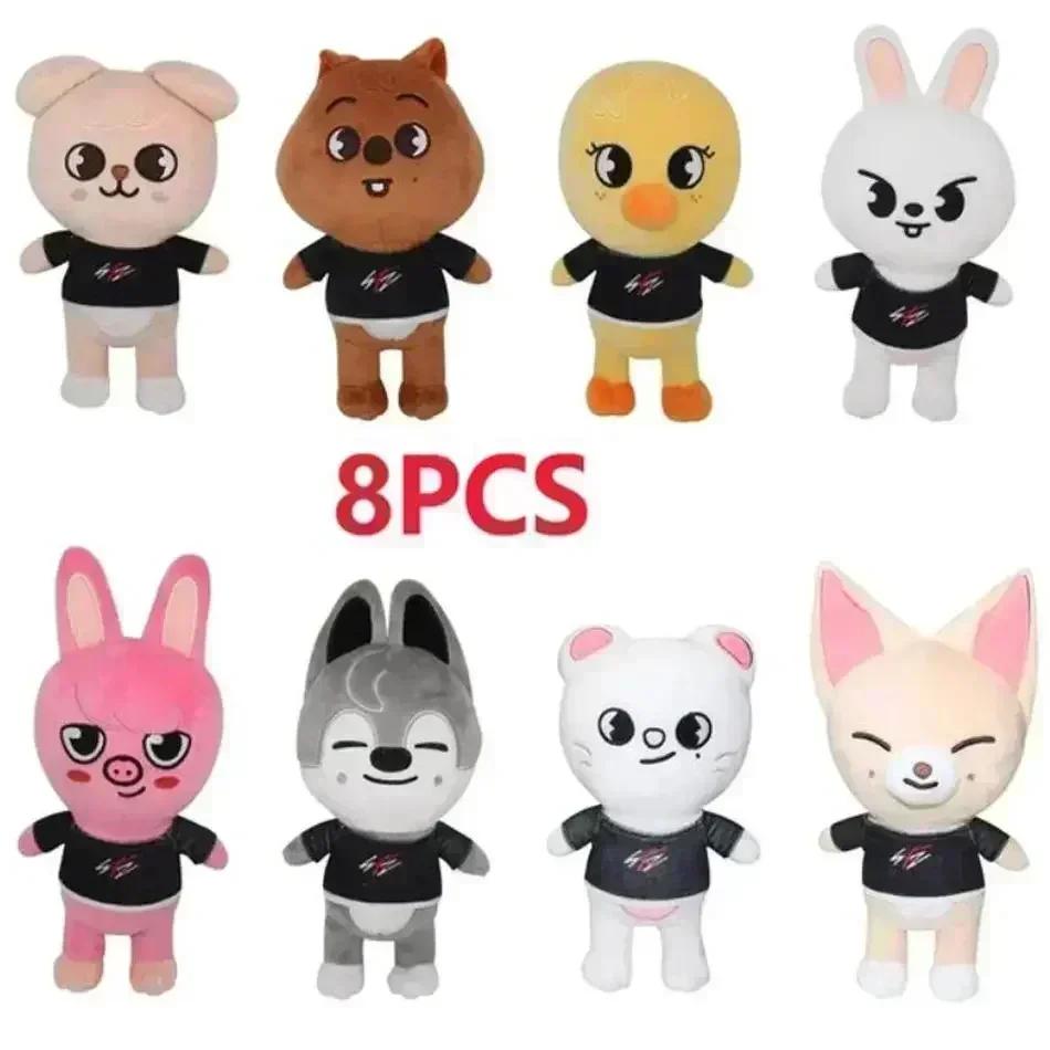 SKZOO Stray KIDS Plush Toys Fans Plush Cartoon Stuffed Animal Plushies Doll Kawaii Companion for Kids Adults Fans Gift