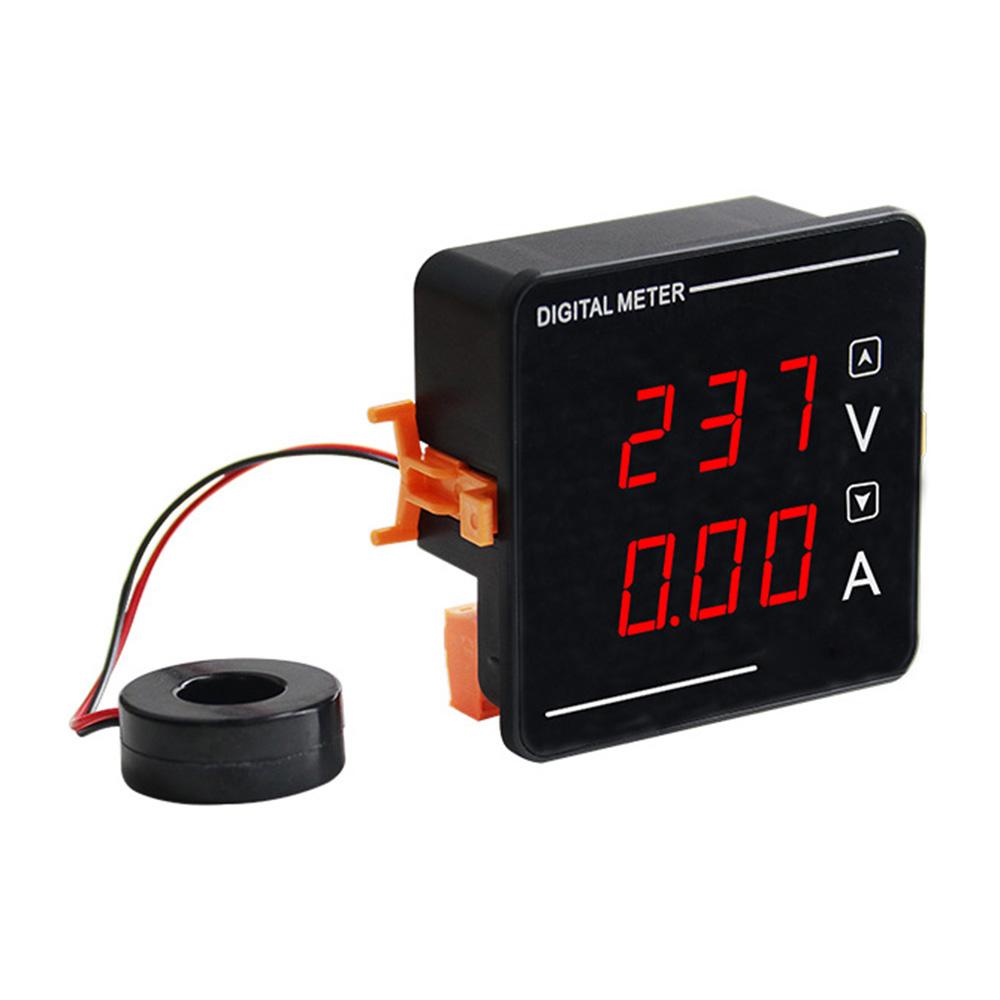CH-72VA Volt Amp Mete AC 50-500V Digital Voltammeter Voltmeter Ammeter LED Dual Gauge Volt Current Meter Voltage Amp Tester