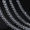 3 4 6 8 10mm Faceted Crystal Beads Transparent Rondelle Glass Loose Beads For Jewelry Making DIY Bracelet Necklace Accessories