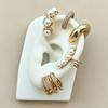 iF ME 5pcs Gold Color Zircon Ear Clip Earrings Set For Women New C Ear Cuff Non-Piercing Ear Ear Clip Set Trend Jewelry Gifts