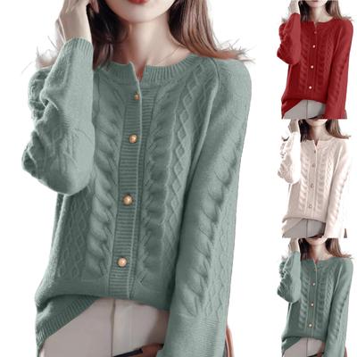 Fashion  Vintage Knit Sweater Cardigan Coat For Women