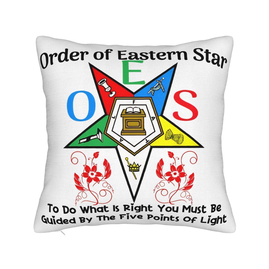 OES Order of the Eastern Star Sistar Sisterhood Pillow Cover Funny Pillow Case For Wedding Party Home Decor Graphic Pillowcases