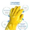 PVC Oil-Resistant Chemical Protective Gloves, Acid & Alkali Resistant, Yellow Cotton Knit Dipped for Labor Protection.