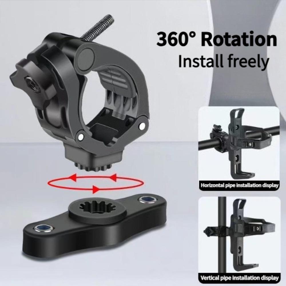 1PCS Motorcycle, bicycle, water cup holder, riding circular tube, easy to fix, quick release strap, water bottle holder