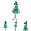 Cute Girls Christmas Tree Outfit For New Year Photos Celebrations