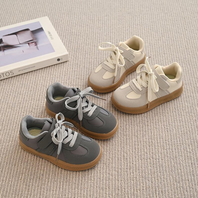 2025 autumn new Korean version of children's moral training shoes medium and small children's women's treasure soft-soled Forrest Gump shoes bo