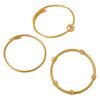 Trend European and American Personality Twist Opening Adjustable Twist Steel Wire Gold Ball Bracelet 2026