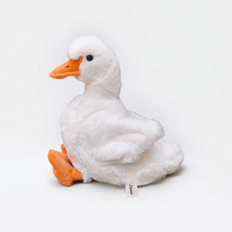 

Cute Sitting Yellow Duck Plush Toy With Pp Cotton Filling For Kids And Adults