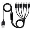 Multi Micro USB Sync Cable 6 In 1 Charging Cord with 6 Micro USB Plug for Mobile
