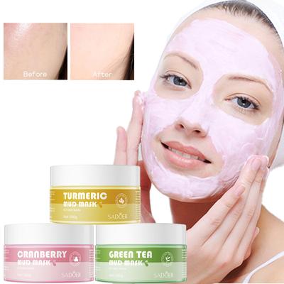 Cranberry Ginger Mud Mask Cleaning Pores Refreshing Oil Control Facial Mask Mud