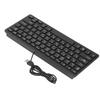 78 Key Ultra Slim Wired Keyboard Ergonomic QWERTY Layout Dual Language USB 2.0 Wired Compact Keyboard with 4.3ft Cable