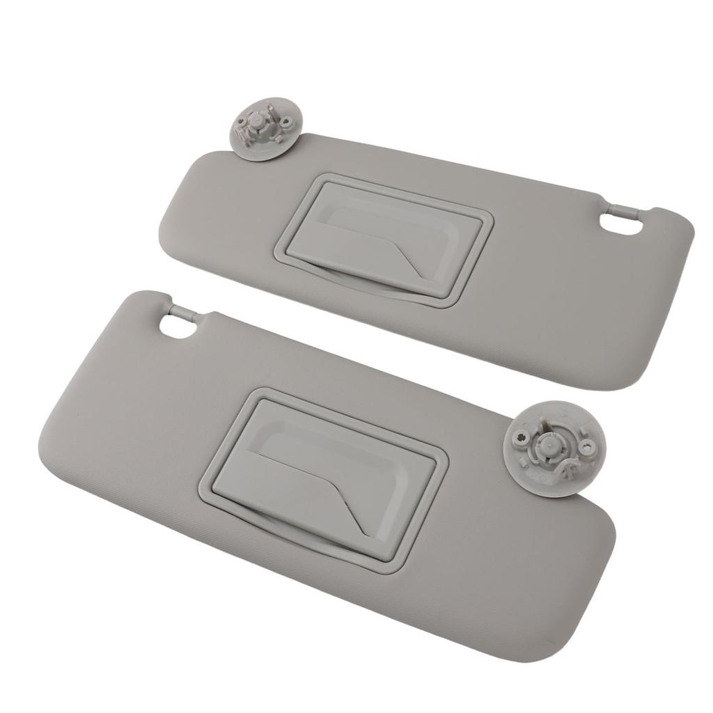 1 Pair Car Sun Visor UV Blocking Gray Left Right Sun Visor with Mirror for SONIC 2012 ‑ 2020
