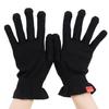 Nishijin Soap Silk Hand Care Gloves, Established 120 Years Ago In Kyoto, "Hanabi" Black, 100% Silk, Moisturizing for Rough and Dry Skin, Night Care, M