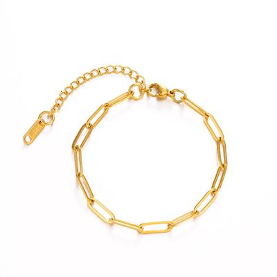 European & American Hip-Hop Style Titanium Steel Cross Chain Bracelet - Non-Fading, Unique Design