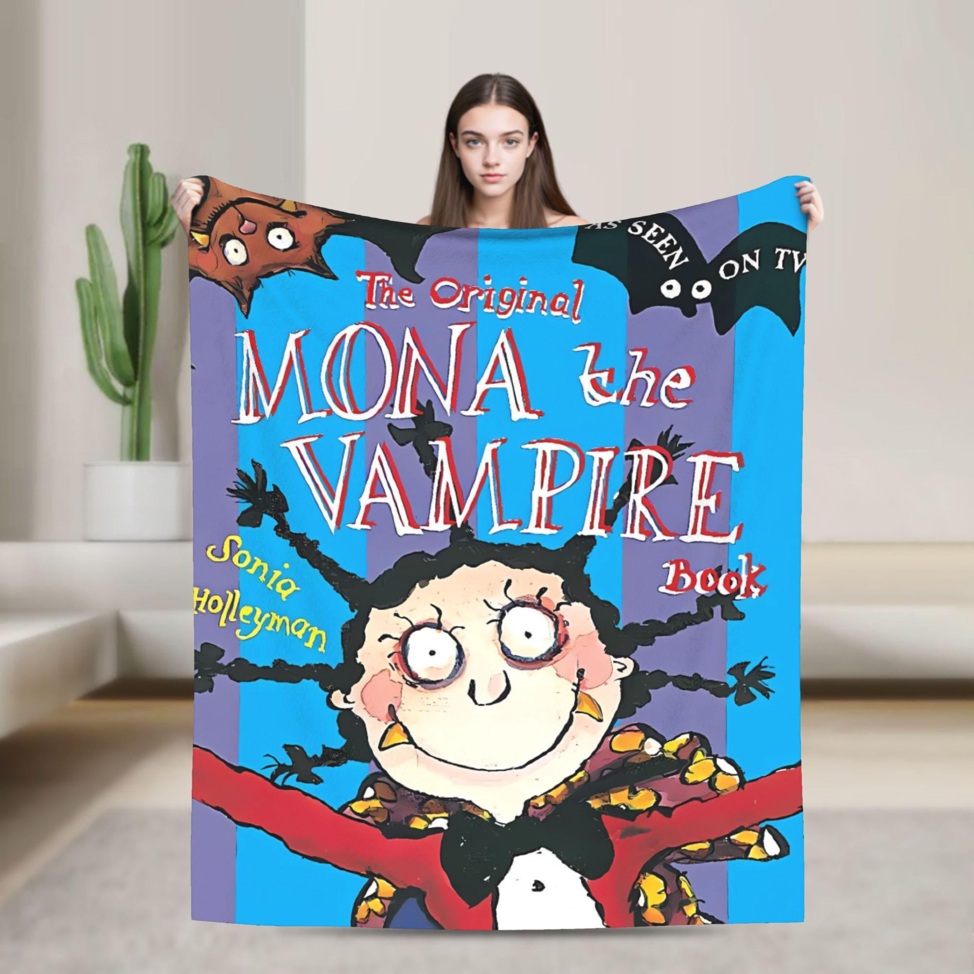 Tinika Chen Unisex Mona The Vampires Flannel Blanket Winter Soft Bedding Throws For Children Couch Chair Pattern Bedspread Sofa Bed Cover