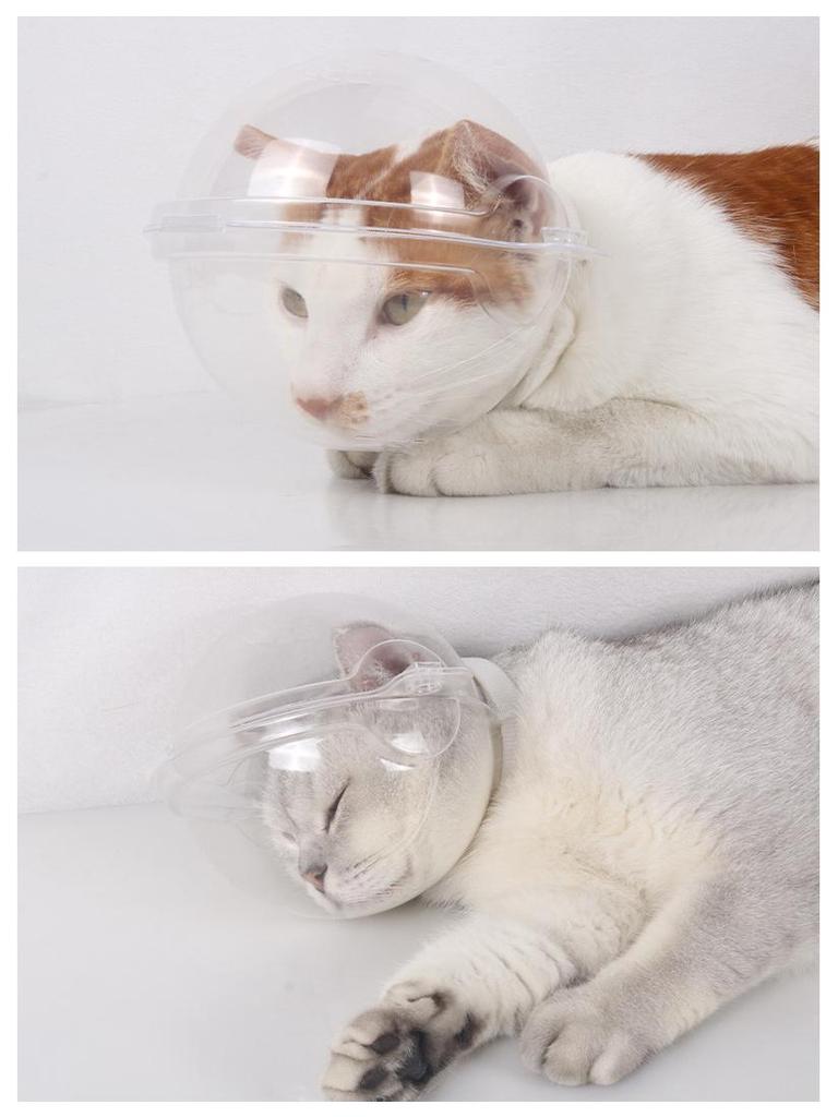 Echipament pentru cap pentru pisici de companie: Mască de ochi respirabilă Anti-Lins, Anti-Mușcare pentru Baie, Tăierea Unghiilor și Injecții.