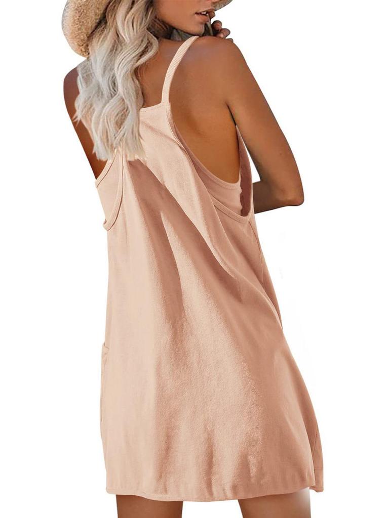2025 Summer Women's Sleeveless Solid Romper Jumpsuit Casual Set