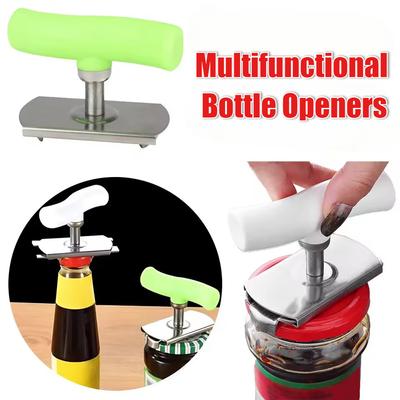 Décapsuleur universel en acier inoxydable, ouvre-bocal réglable, ouvre-boîte à vis, économiseur d'efforts pour gadgets de cuisine