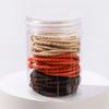 50Pcs/Box Simplicity Hair Band High Elasticity Rubber Band for Women Durable Hair Rope Canned Headband High Ponytail Hair Ties