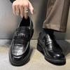 Fashion Men's leather shoes High quality British style Business or Dress up party Outdoor Fashion Street 38-46 Luxury loafers Slip on