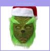 Maschera del Grinch Mostro Verde Rascal con Cappello di Natale per Divertimento Cosplay per Adulti