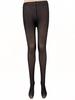 Collant Neri Trasparenti da Donna per Autunno Inverno Primavera, Collant Semitrasparenti con Effetto Modellante, Modellante Gambe a Vita Alta