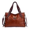 Xidi Paul 2024 Retro Fashion Women's Large Capacity Soft Leather Shoulder & Crossbody Tote Bag
