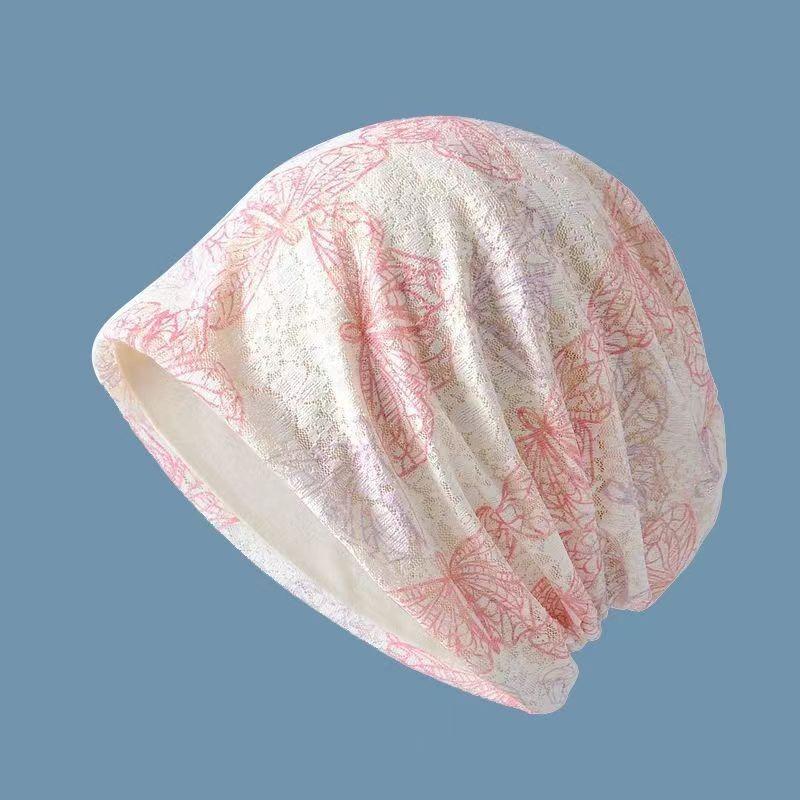 Summer hat women's pullover hat casual breathable comfortable head wind proof nightcap women's lace bag head