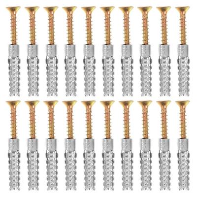 Nuevos Clavos de Tubo de Expansión Metálico Autorroscantes Tornillo de Expansión Metálico Dentado Tornillos para Hormigón Pared de Hormigón