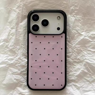 Y2k Korean Ins Style Personality Pink Star Couple Phone Case For iPhone 17 16 15 14 13 12 Pro Max 11 Plus Shockproof Back Cover