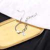 Vintage Silver Square Luck Bracelet for Women Minimalist Unique Design Fashion Jewelry