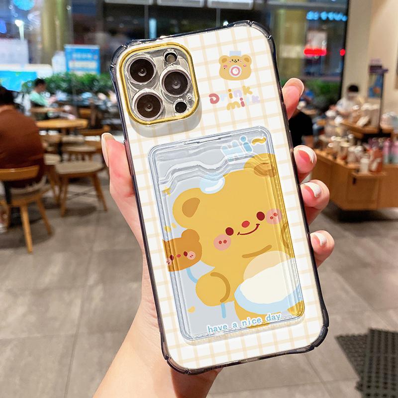 Card Phone Case for iPhone 17 16 15 Pro Max 17 16 15 Pro for Samsung S25 S24 S23 S22 Ultra S21 S20 FE A05s A25 A35 A55 for Xiaomi Redmi Note 12 Case